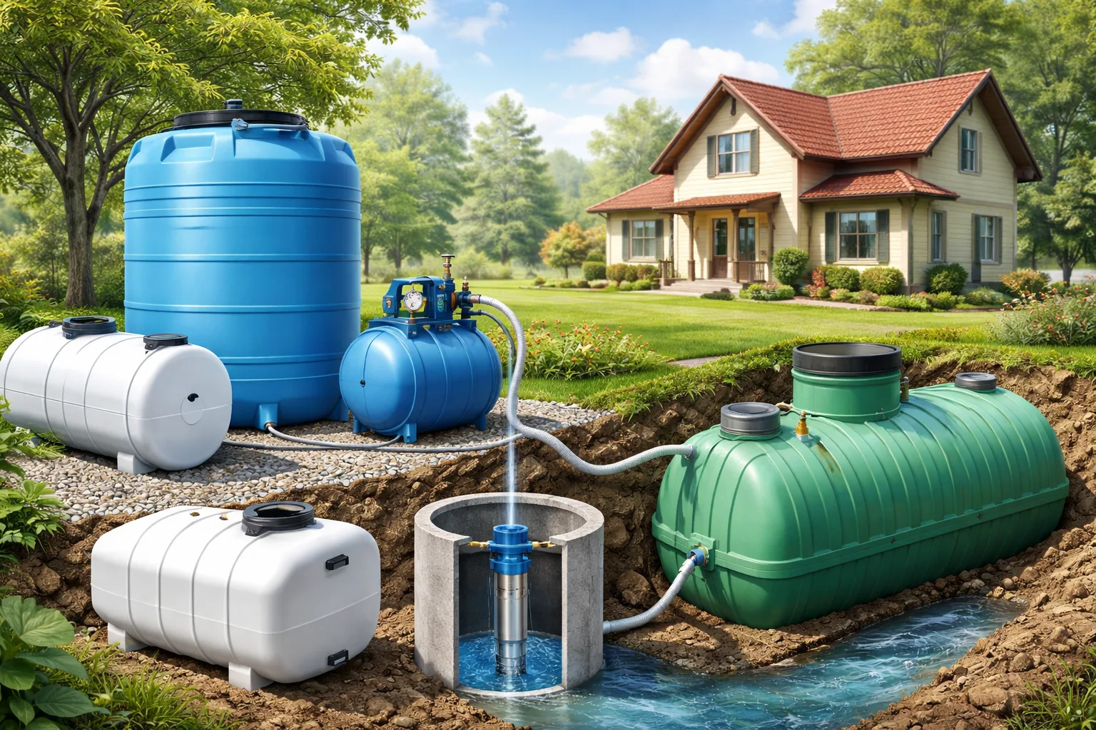 Как выбрать накопительную емкость для воды в частный дом: полный гид